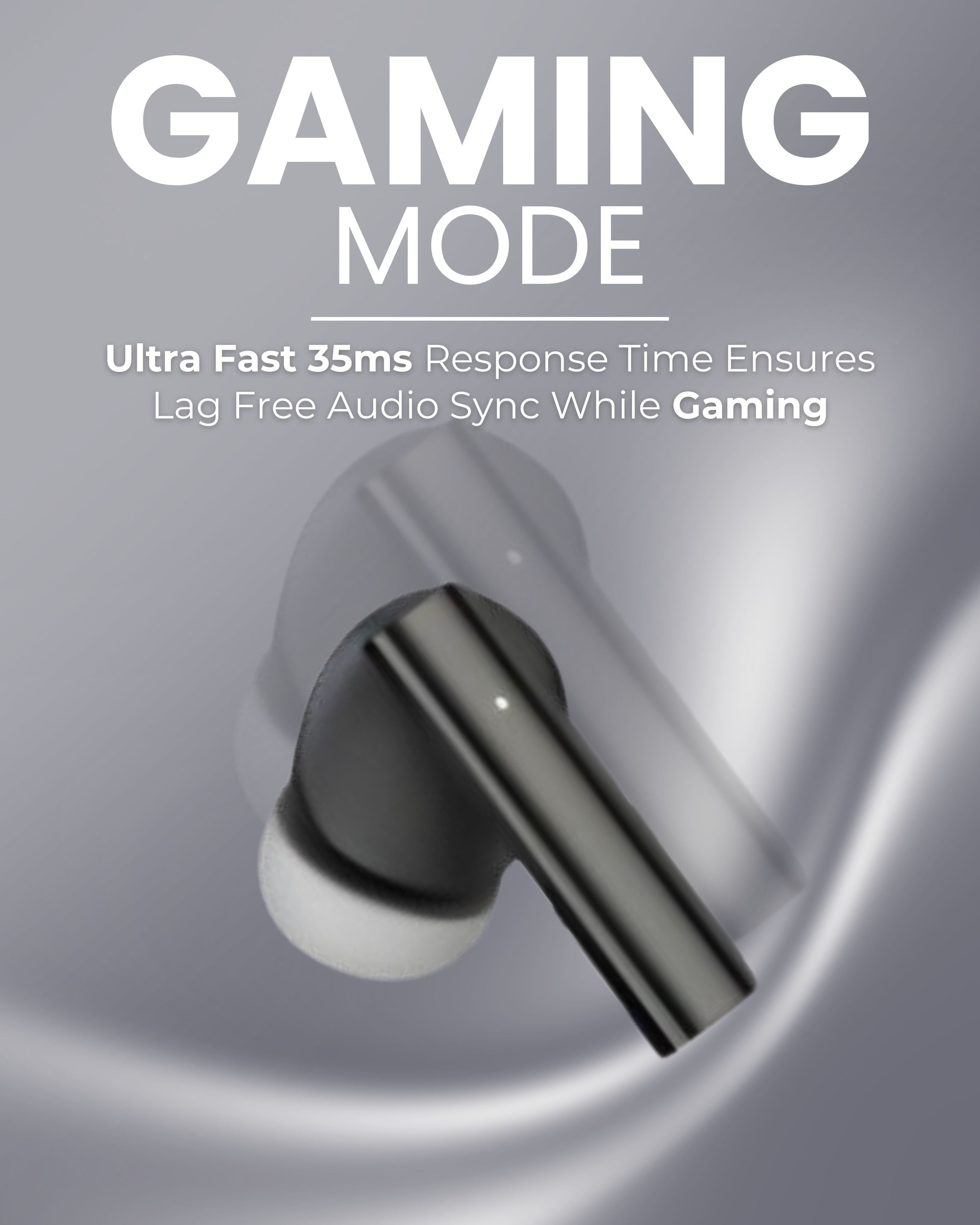 ICCONX CONCERT 95 - Black | 33Hrs Playtime | Bluetooth 5.3 | Fast Charging | SPLASH PROOF |TOUCH CONTROL | GAMING MODE 35ms| Designed for Ease.