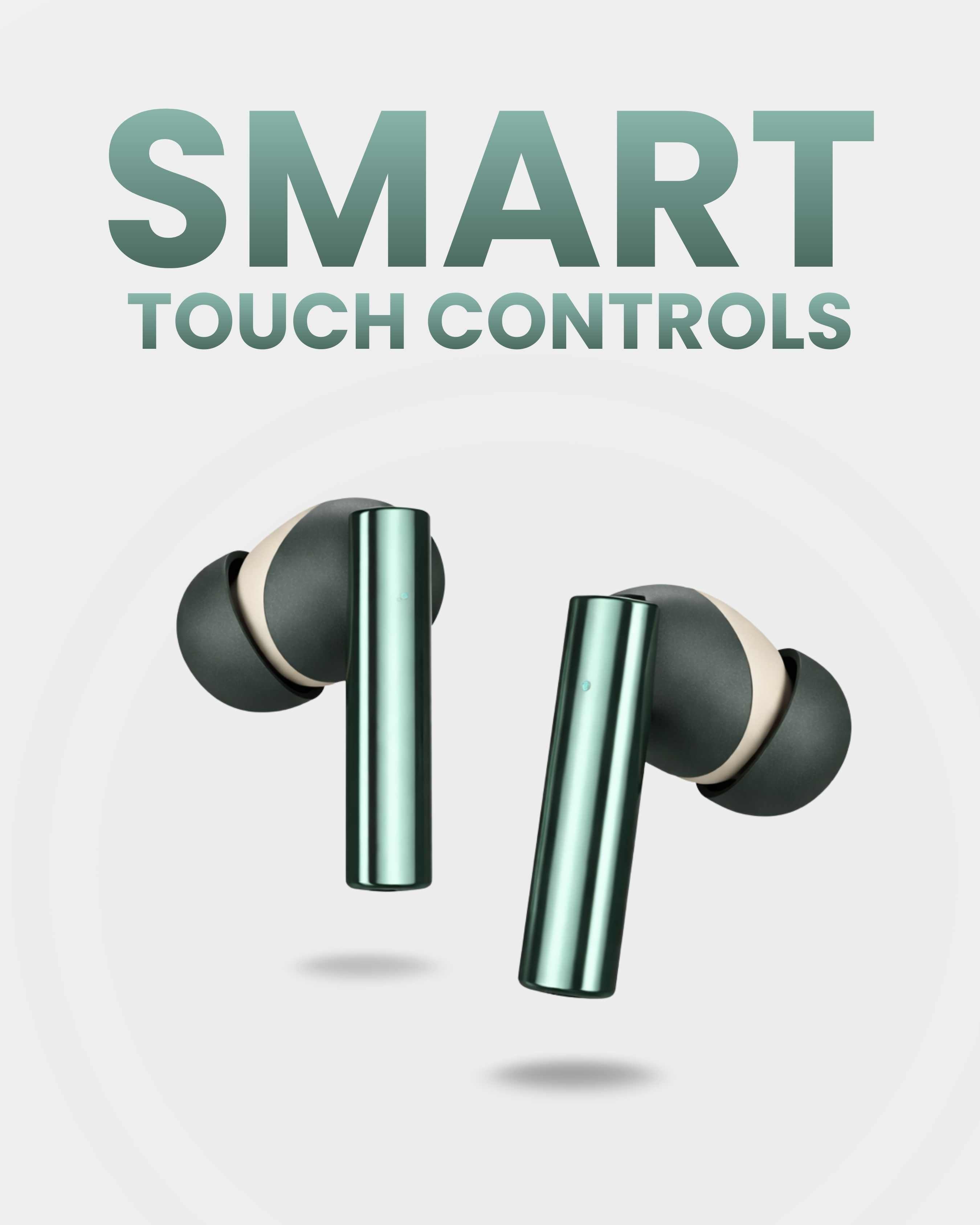 ICCONX CONCERT 95 - Green | 33Hrs Playtime | Bluetooth 5.3 | Fast Charging | SPLASH PROOF |TOUCH CONTROL | GAMING MODE 35ms| Designed for Ease.