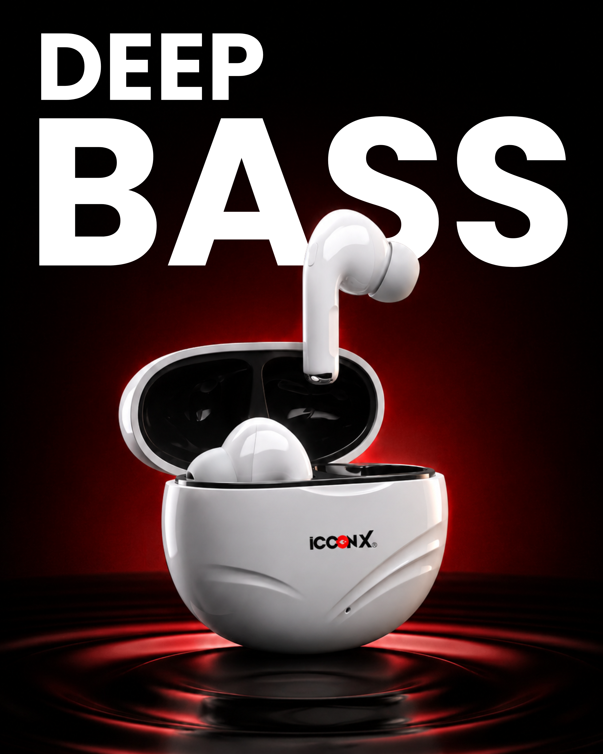 ICCONX EXOBOLT-102 | 30 Hours Playtime | Touch Controls | Type-C Charging | Bluetooth 5.3 | True Wireless Earbuds