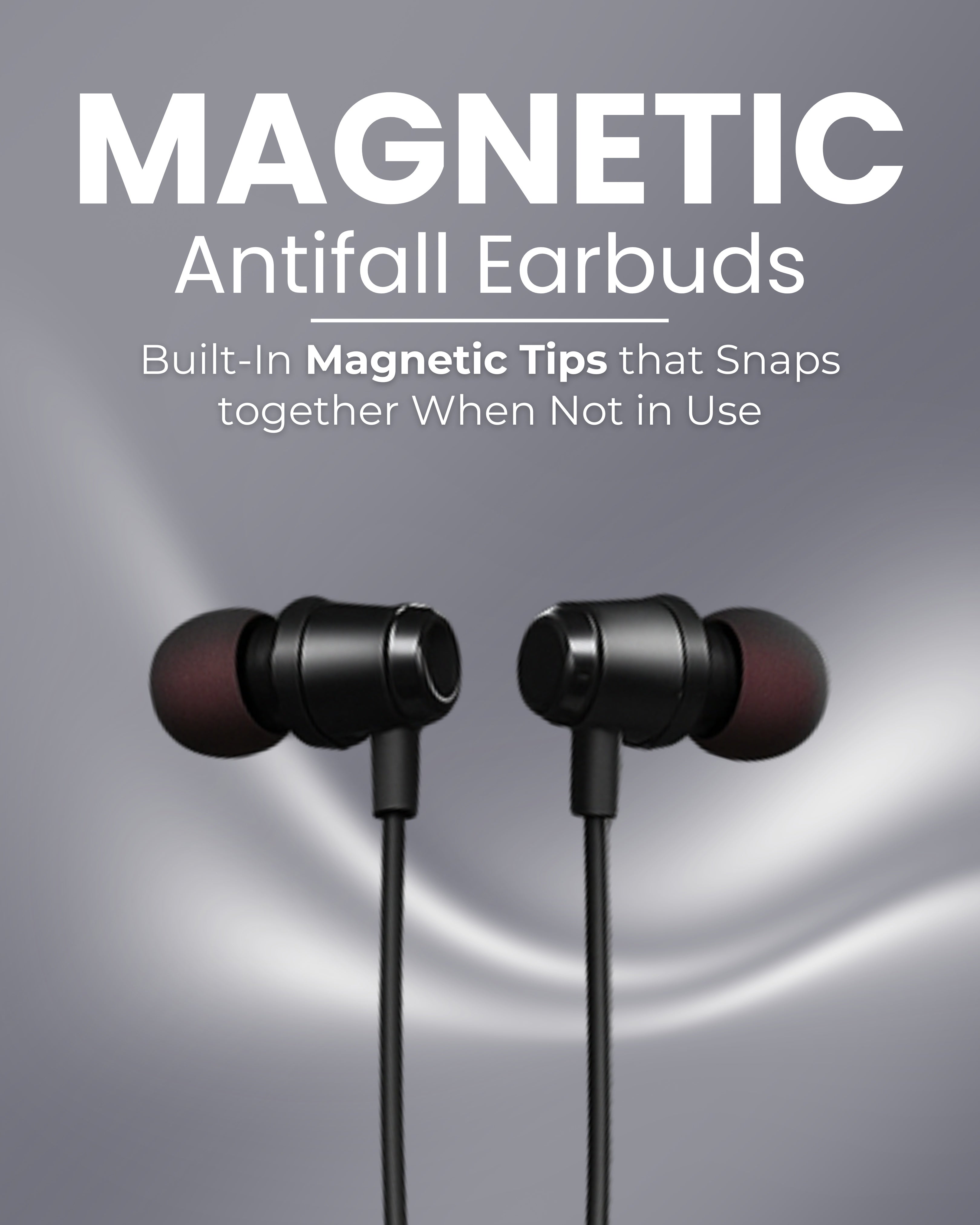 ICCONX Stereo Wireless Neckband NB-05 - Navy | 72Hrs Playtime | Bluetooth 5.0 | Fast Charging | Magnetic Earbuds | Full Charge in  1.5 Hours | Designed for Ease.