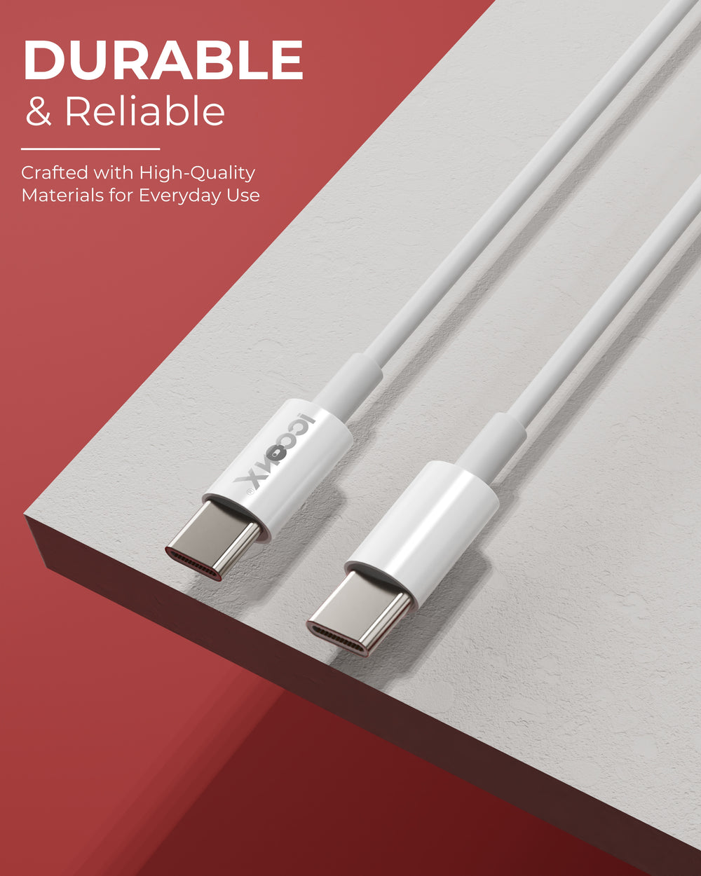 icconX TH 16 Type-C to Type-C Cable 44W, 1 m