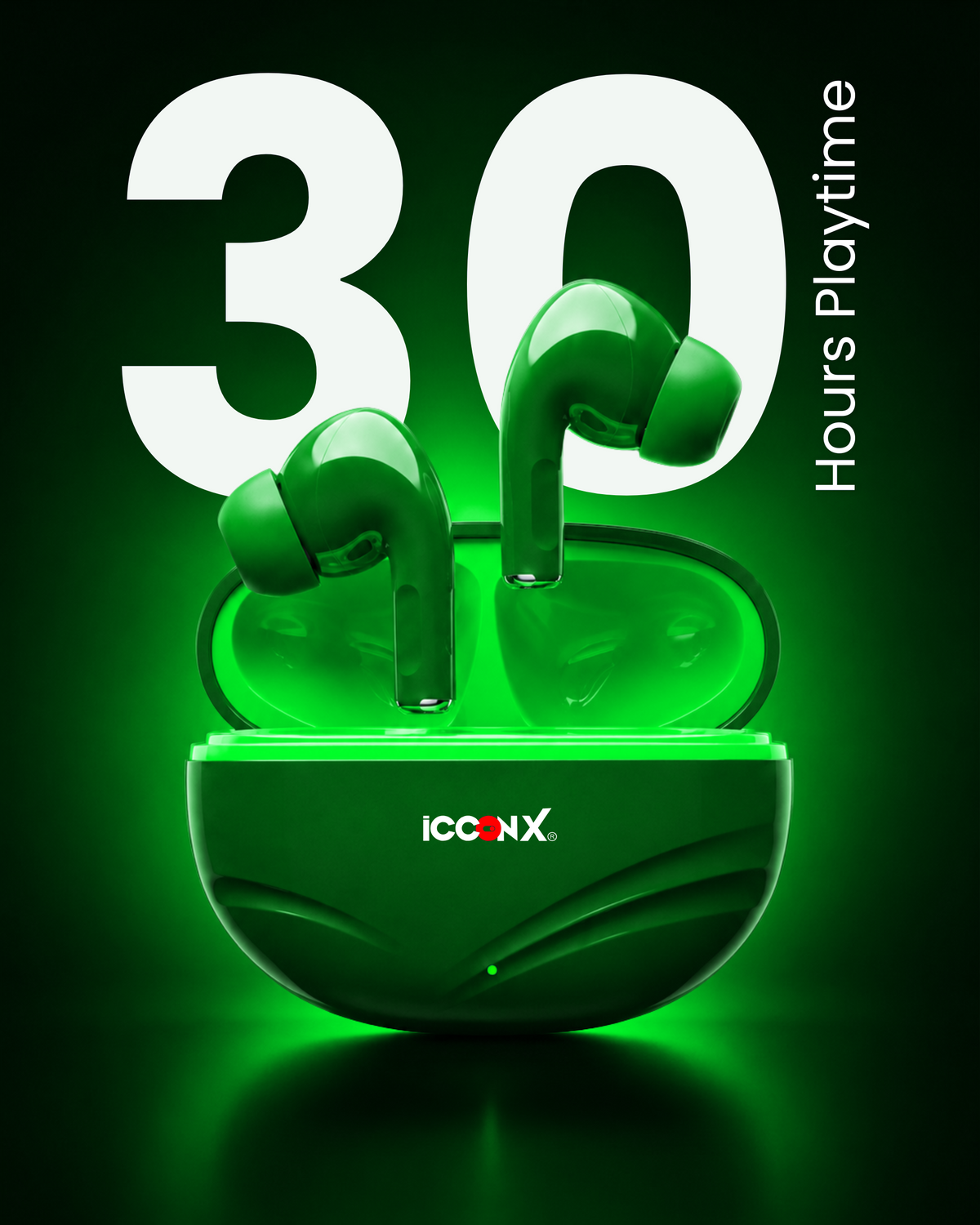 ICCONX Exobolt 151 Emerald Green Smart TWS Earbuds
