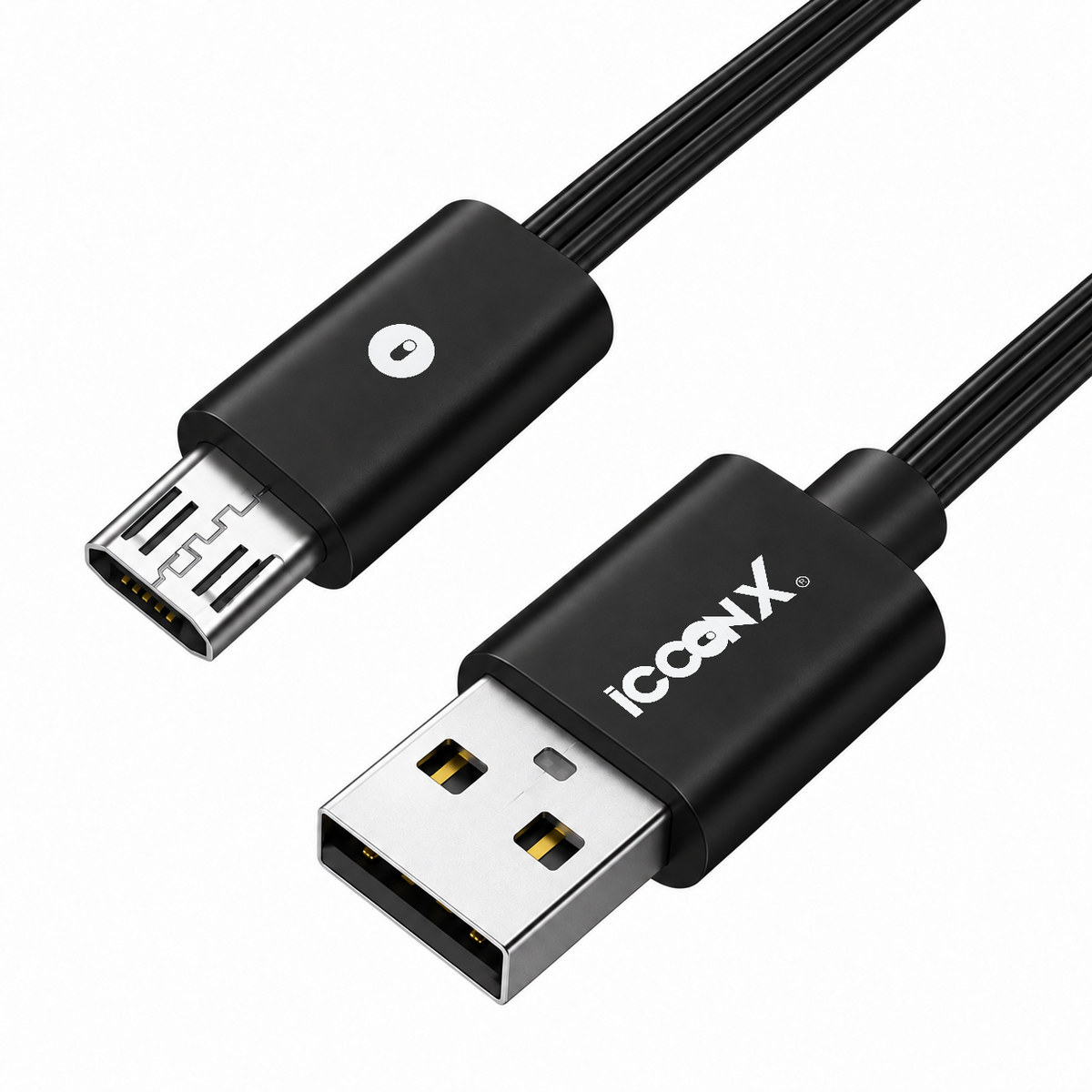 icconX One Way BRD V8 data cable — front view