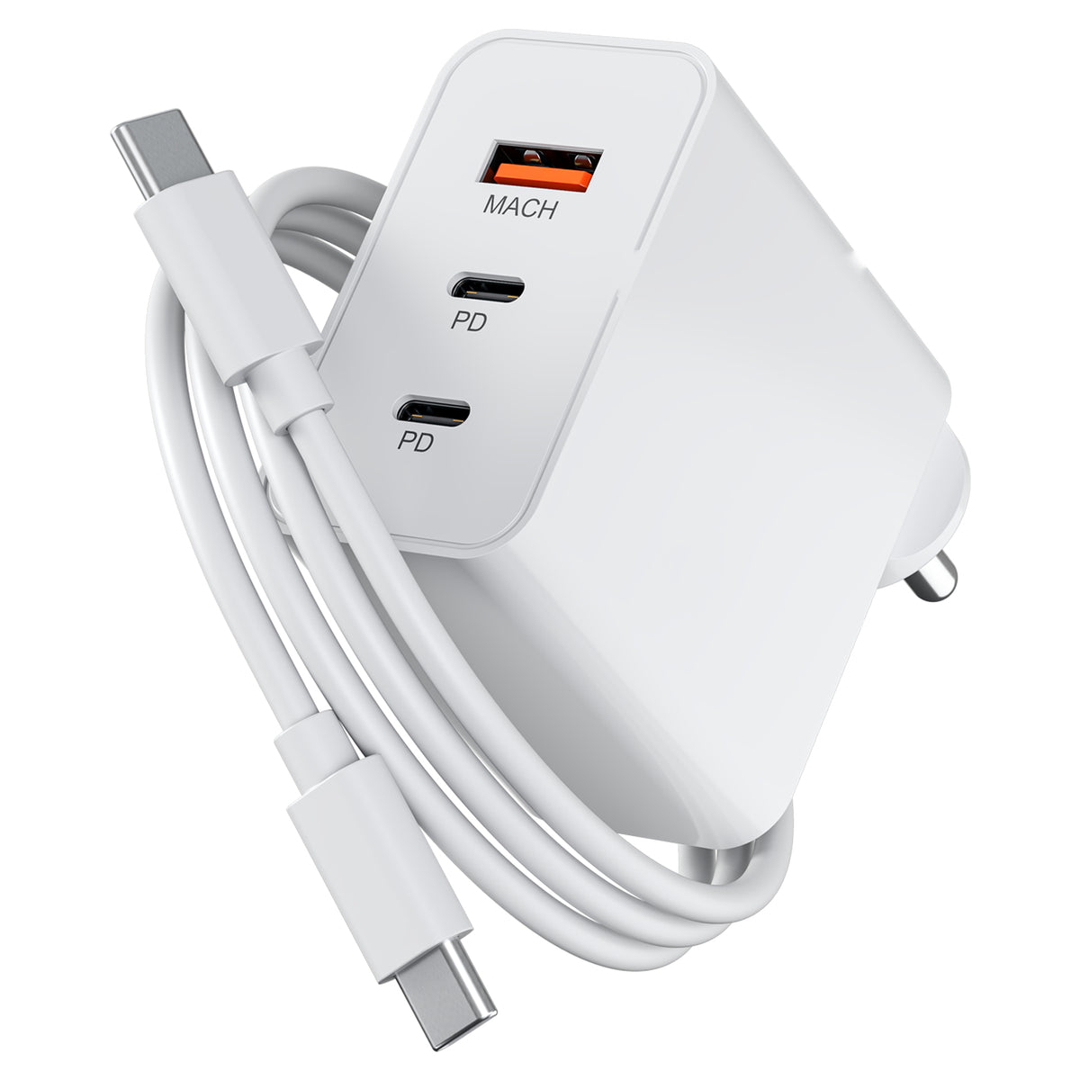 ICCONX GAN 65 65W Fast Charger Adapter with Type-C Cable