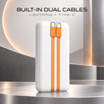 ICCONX PB-190 built-in Lightning and Type-C cables