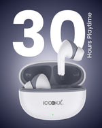 EXOBOLT-101 | 30 Hours Playtime | Bluetooth 5.3 | Deep Bass | Splash Proof Design | True Wireless Earbuds