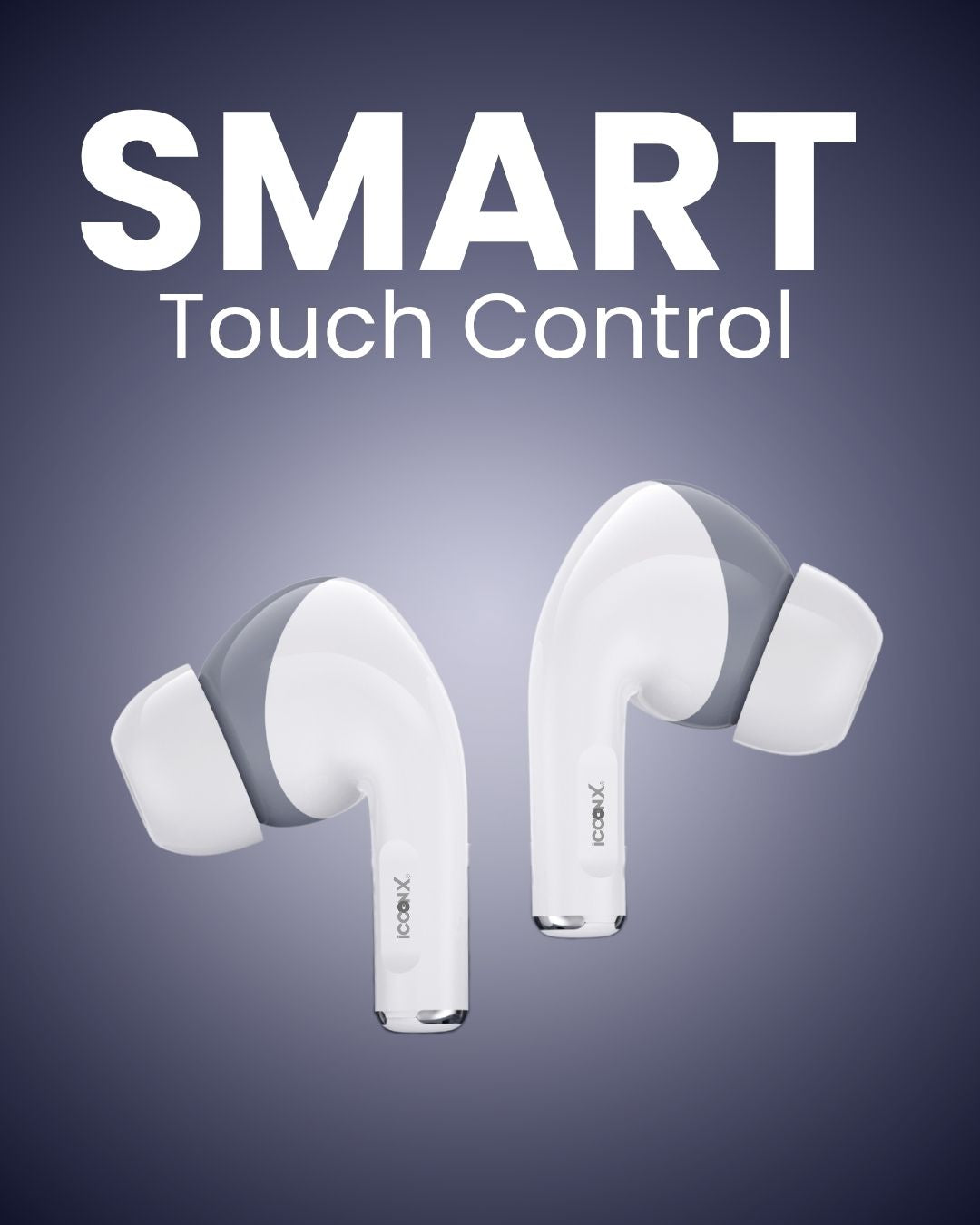 ICCONX EXOBOLT-101 | 30 Hours Playtime | Bluetooth 5.3 | Deep Bass | Splash Proof Design | True Wireless Earbuds