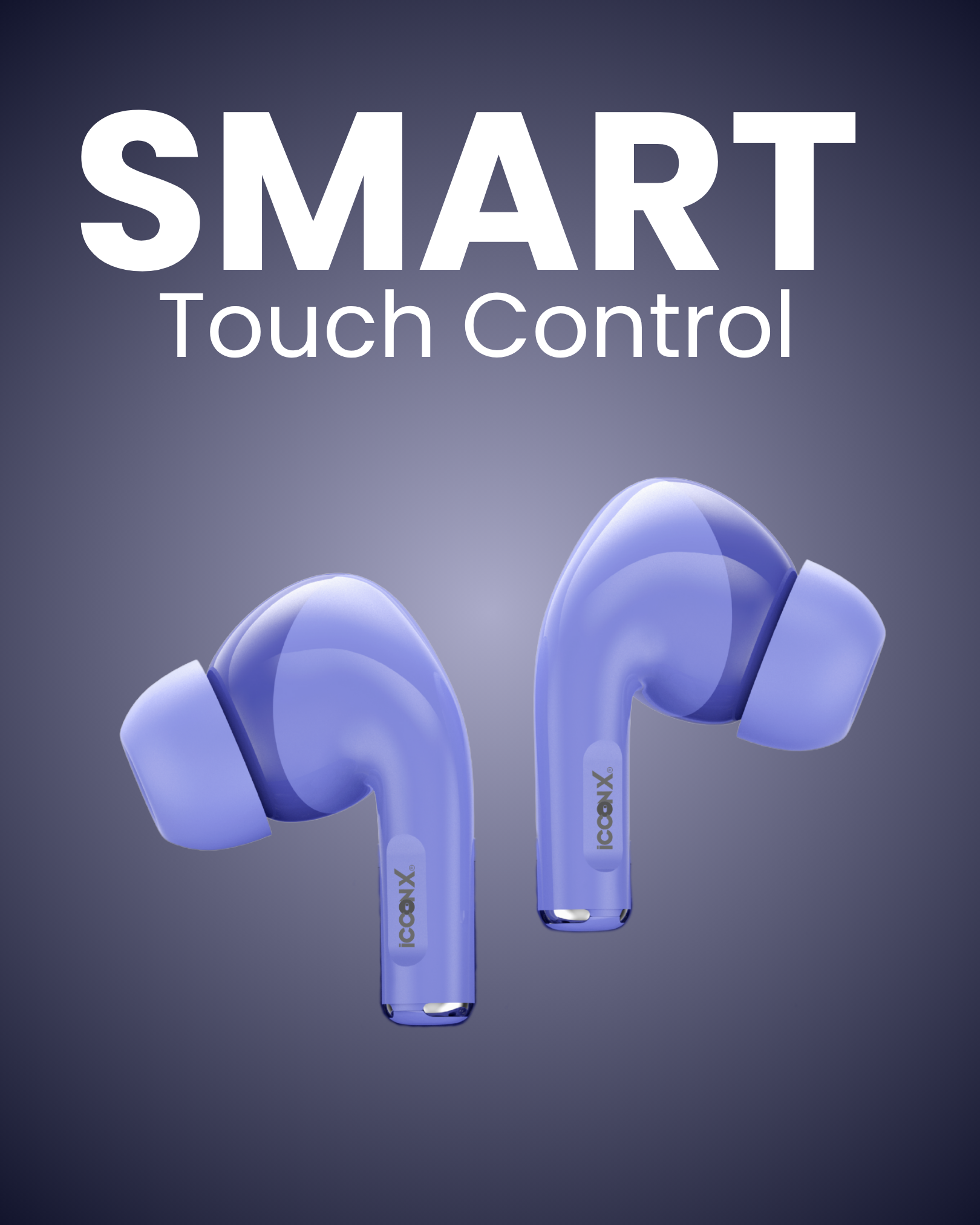 ICCONX EXOBOLT-101 | 30 Hours Playtime | Bluetooth 5.3 | Deep Bass | Splash Proof Design | True Wireless Earbuds