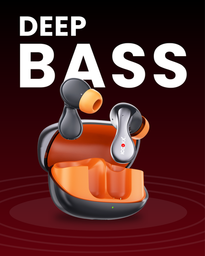 ICCONX TWS-201 | 52 Hours Playtime | Bluetooth 5.3 | Smart Touch Controls | Fast Charging | Comfort Fit | True Wireless Earbuds