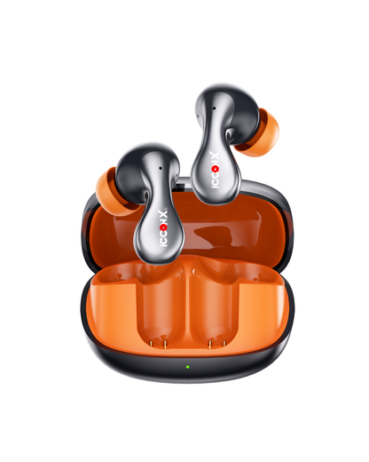 ICCONX EXOBOLT-201 | 52 Hours Playtime | Bluetooth 5.3 | Smart Touch Controls | Fast Charging | Comfort Fit | True Wireless Earbuds