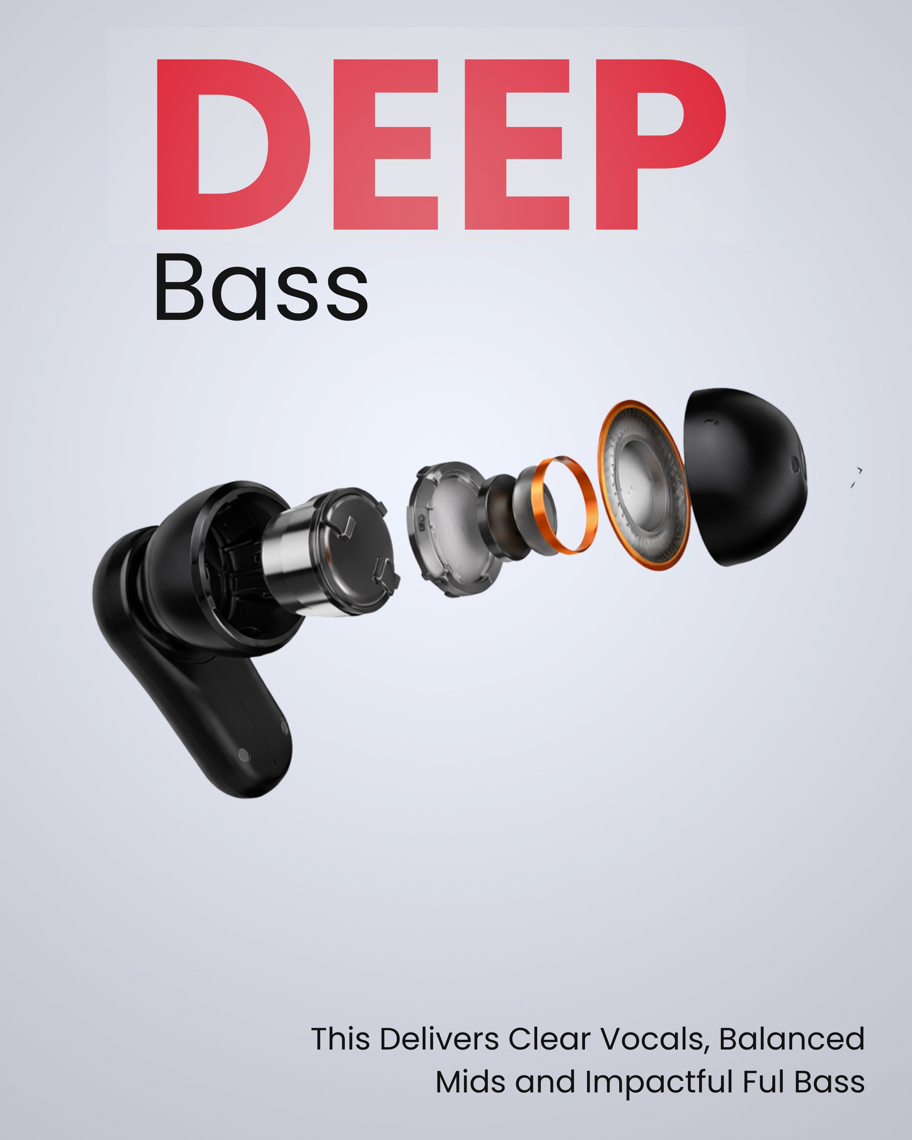 ICCONX EXOBOLT-99 | 40 Hours Playtime | Bluetooth 5.3 | Smart Touch Controls | Type-C Charging | True Wireless