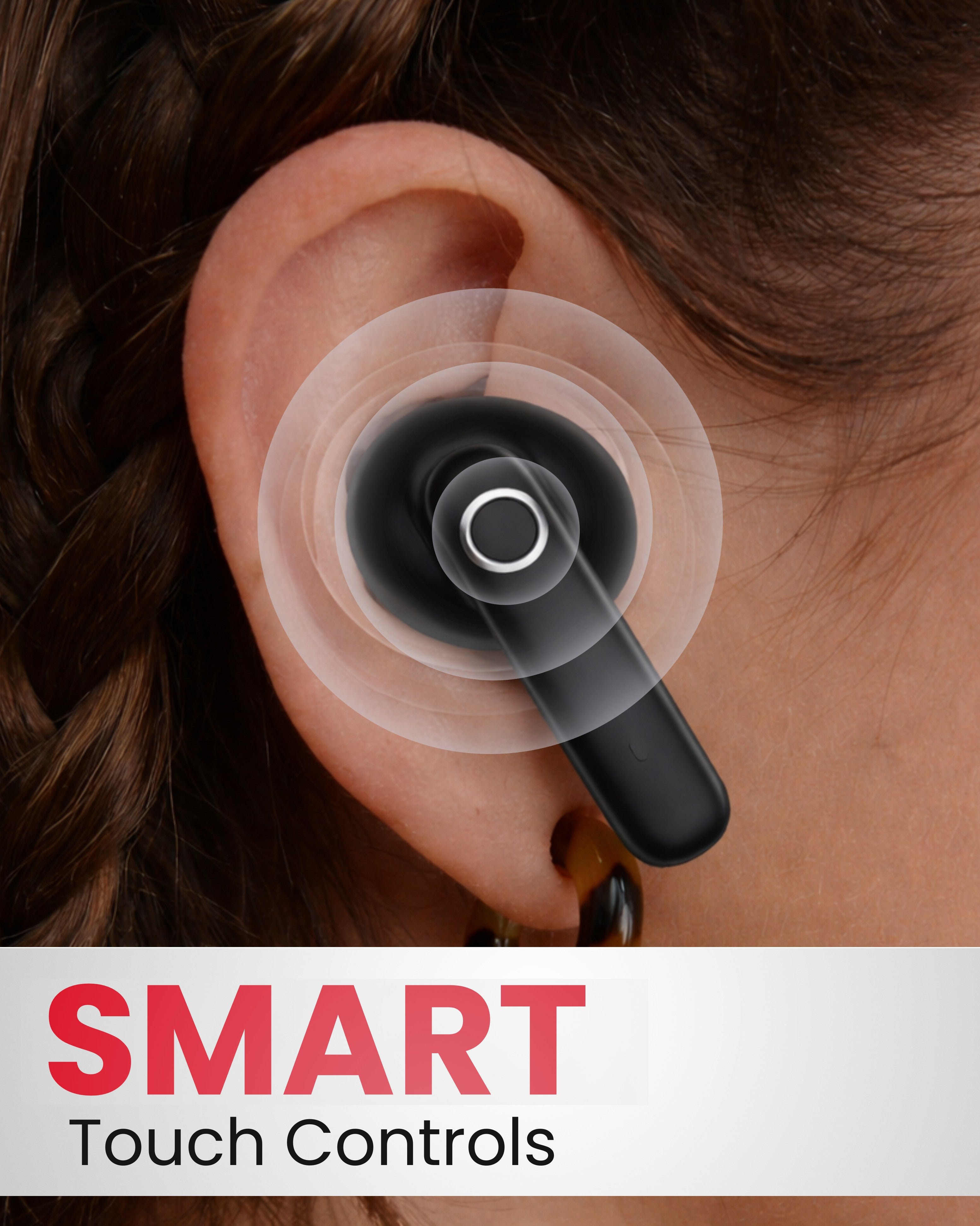 ICCONX EXOBOLT-99 | 40 Hours Playtime | Bluetooth 5.3 | Smart Touch Controls | Type-C Charging | True Wireless