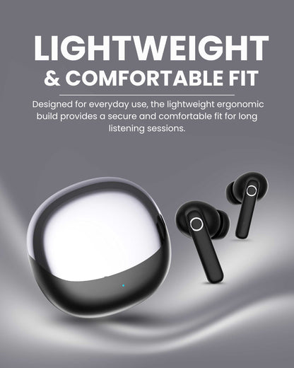 ICCONX EXOBOLT-99 | 40 Hours Playtime | Bluetooth 5.3 | Smart Touch Controls | Type-C Charging | True Wireless