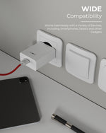 MC-73 PRO PLUS 80W USB TYPE-A ADAPTER WITH TYPE-C CABLE COMPATIBLE WITH VIVO (All in One)