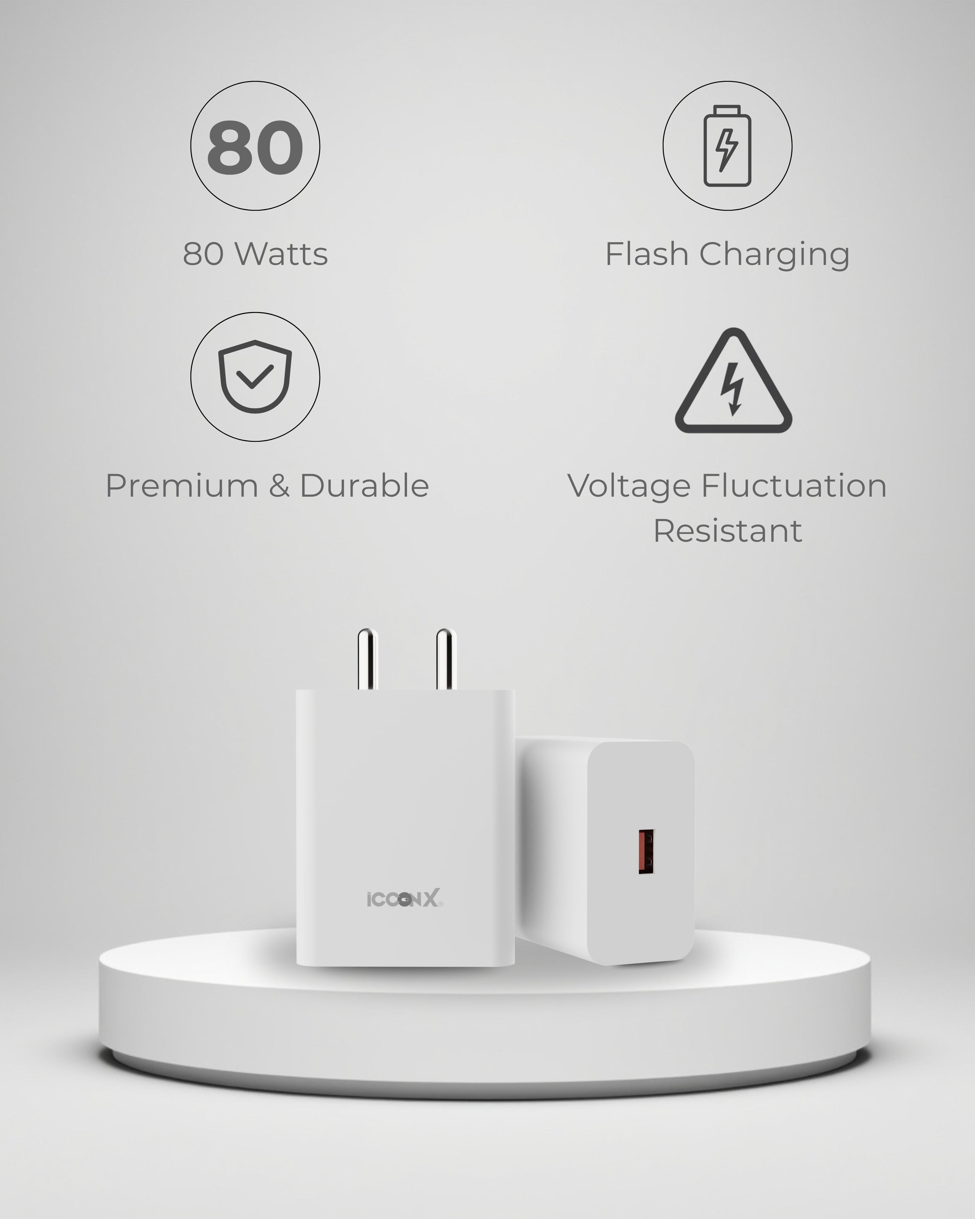 ICCONX MC-73 PRO 80W USB TYPE A ADAPTER ALL-IN-ONE COMPATIBLE WITH VIVO