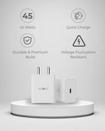MC-83 45W USB TYPE-C ADAPTER COMPATIBLE WITH IPHONES / SAMSUNG / IPADS / AIRPODS