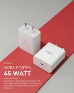 MC-83 45W USB TYPE-C ADAPTER COMPATIBLE WITH IPHONES / SAMSUNG / IPADS / AIRPODS