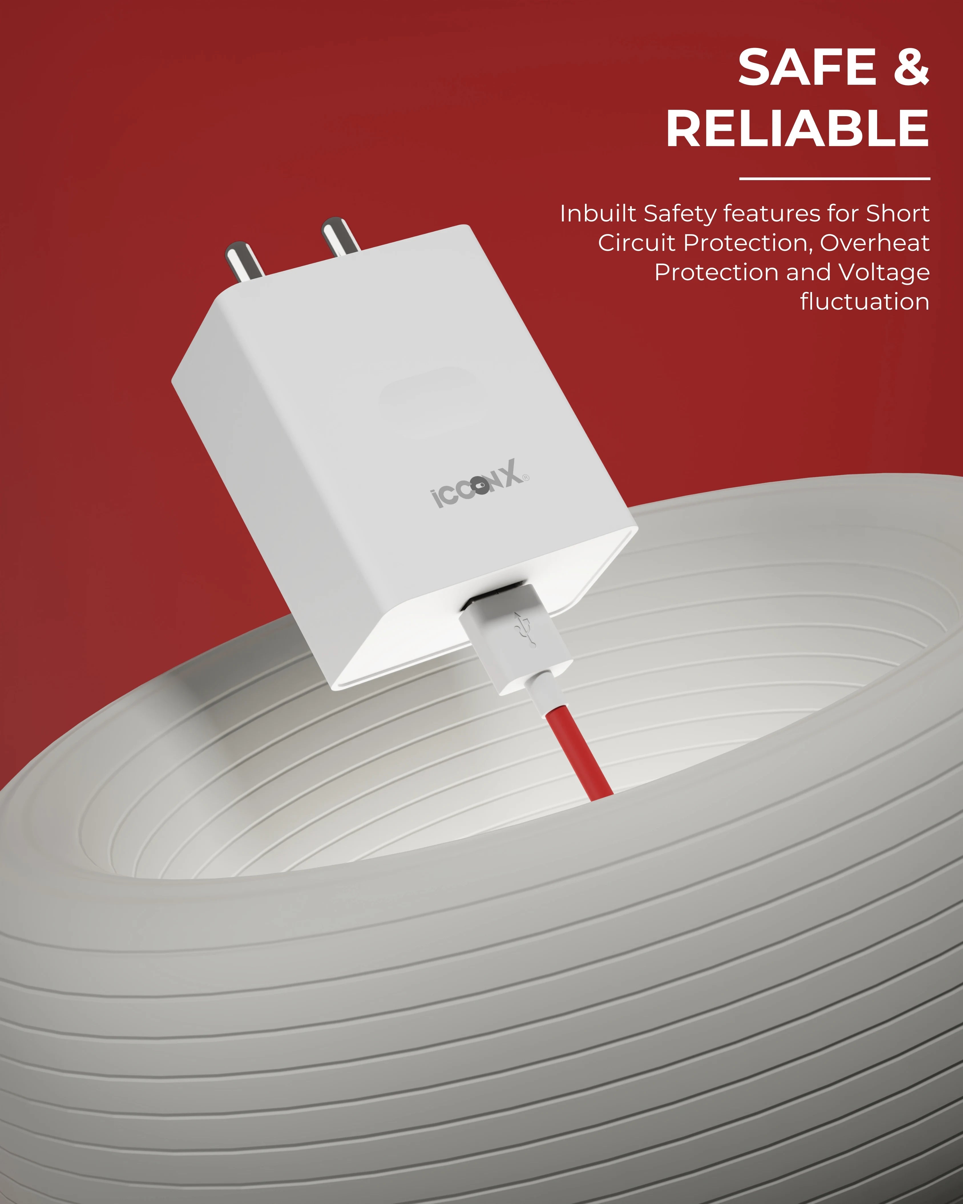 ICCONX MC-71 PRO 45W USB TYPE A ADAPTER COMPATIBLE WITH REALME / REDMI / OPPO / ONEPLUS