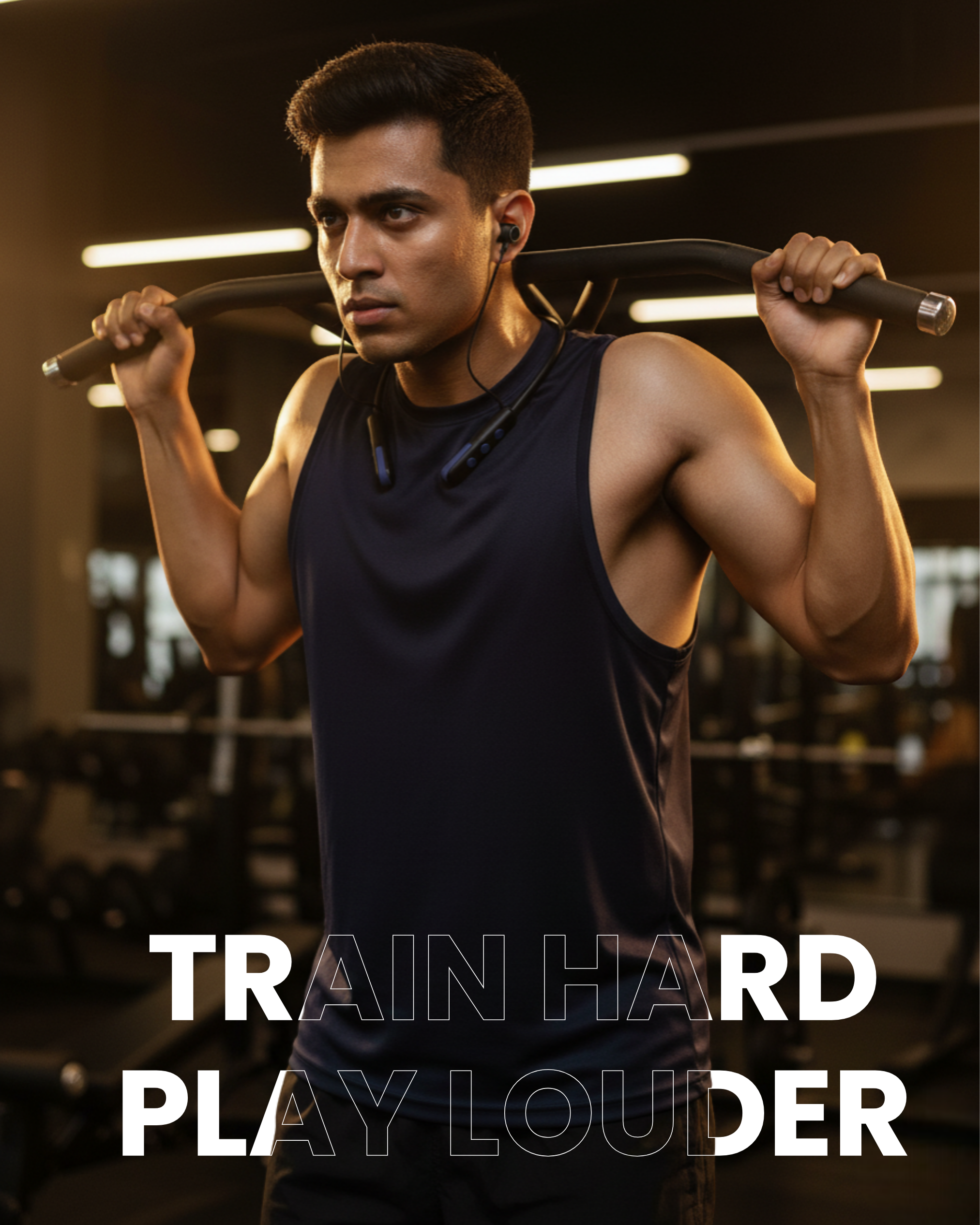 ICCONX Stereo Wireless Neckband NB-05 - Navy | 72Hrs Playtime | Bluetooth 5.0 | Fast Charging | Magnetic Earbuds | Full Charge in  1.5 Hours | Designed for Ease.