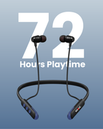 Stereo Wireless Neckband NB-05 - Navy | 72Hrs Playtime | Bluetooth 5.0 | Fast Charging | Magnetic Earbuds | Full Charge in 1.5 Hours | Designed for Ease.