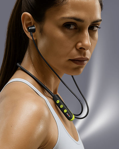 ICCONX Stereo Wireless Neckband NB-05 | 72Hrs Playtime | Bluetooth 5.0 | Fast Charging | Magnetic Earbuds | Full Charge in  1.5 Hours | Designed for Ease.
