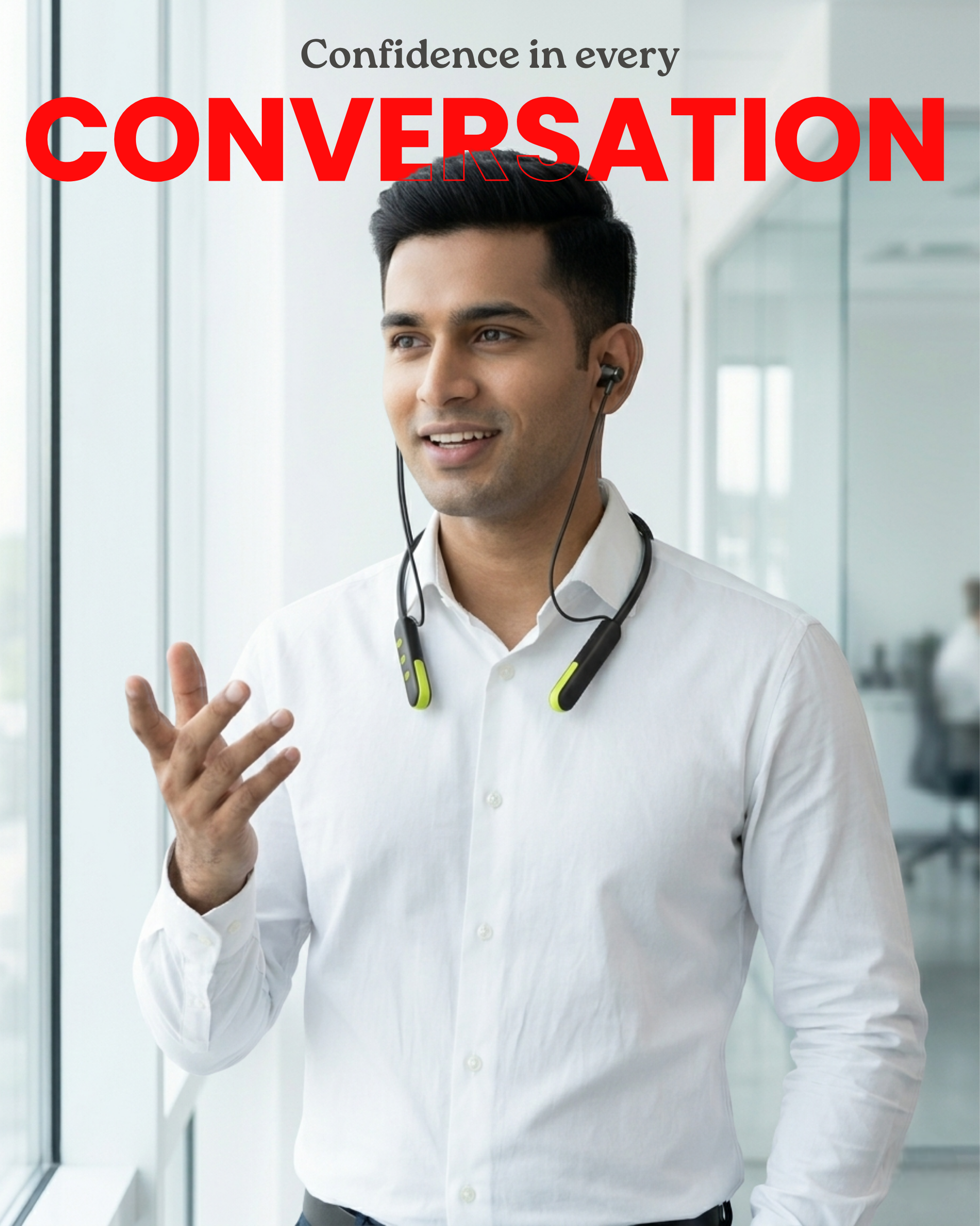 ICCONX Stereo Wireless Neckband NB-05 | 72Hrs Playtime | Bluetooth 5.0 | Fast Charging | Magnetic Earbuds | Full Charge in  1.5 Hours | Designed for Ease.