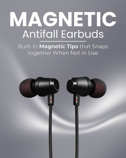 ICCONX Stereo Wireless Neckband NB-05 | 72Hrs Playtime | Bluetooth 5.0 | Fast Charging | Magnetic Earbuds | Full Charge in  1.5 Hours | Designed for Ease.