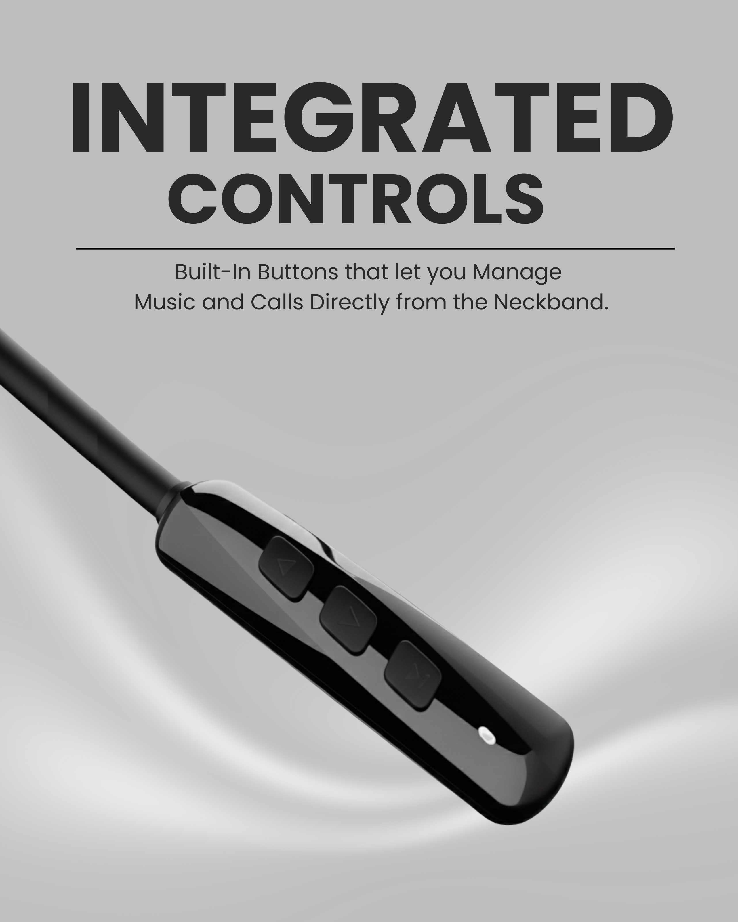 ICCONX Stereo Wireless Neckband Neobolt-06 | 75 Hours Playtime | Fast Charging | Magnetic ON/OFF | Bluetooth 5.0 | Multi-Directional Mic | Designed for Ease