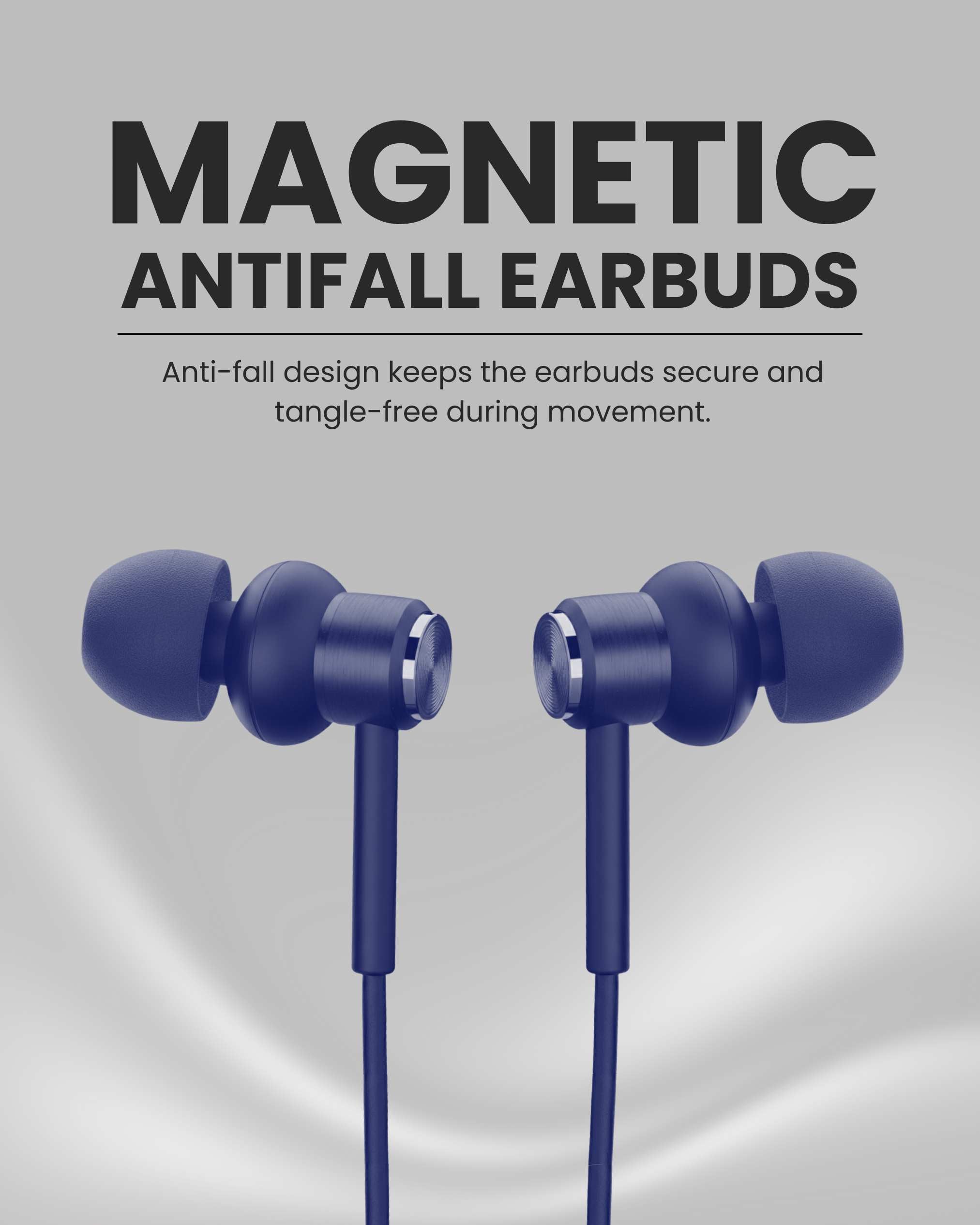 ICCONX Stereo Wireless Neckband Neobolt-06 - Blue | 75 Hours Playtime | Fast Charging | Magnetic ON/OFF | Bluetooth 5.0 | Multi-Directional Mic | Designed for Ease