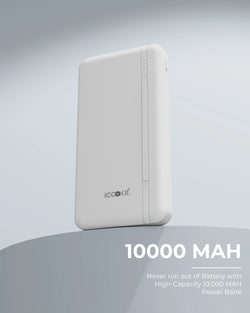 icconX PB 120 Power Bank 10000mAh, 10W