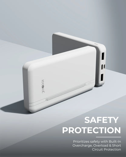 ICCON X PB-120 10000mAh 10w Power Bank | Dual USB Port | Led Indicator | Light Weight | Multi Circuit Protection | Compact & Designed for ease