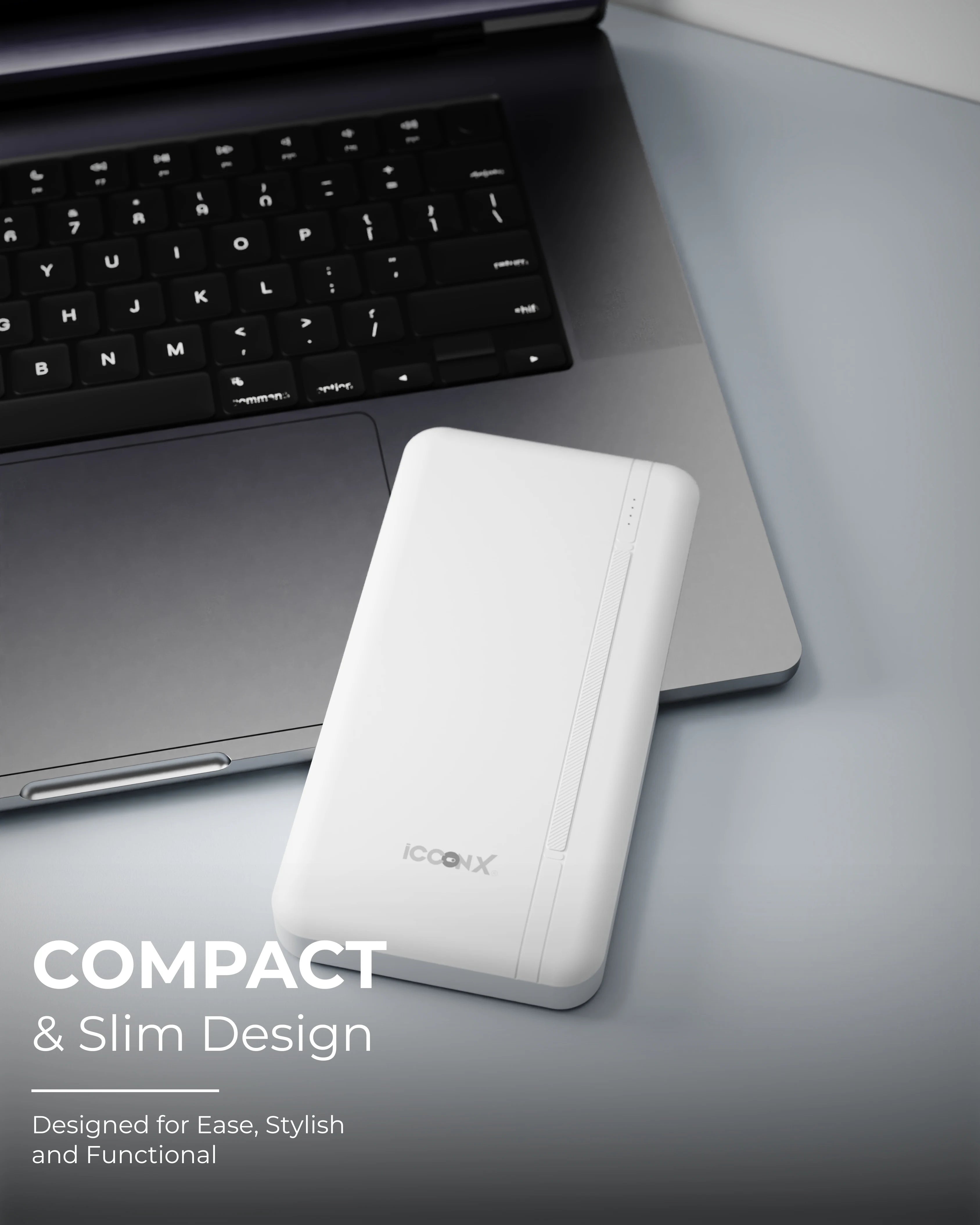 ICCON X PB-120 10000mAh 10w Power Bank | Dual USB Port | Led Indicator | Light Weight | Multi Circuit Protection | Compact & Designed for ease