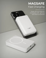 PB-160 Magsafe Wireless 10000mAh Fast Charging Power Bank,Strong Magnet,22.5W Output for iPhone & Android & Other Qi Enabled Devices, Designed for ease