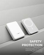 PB-160 Magsafe Wireless 10000mAh Fast Charging Power Bank,Strong Magnet,22.5W Output for iPhone & Android & Other Qi Enabled Devices, Designed for ease