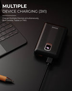 PB-230 Powerbank | 20000mAh | 22.5W Fast Charging | QC + PD | Dual Input Port : Type C |Output Port : 2 USB & Type C for All iPhone & Android |Digital Display |Designed for ease