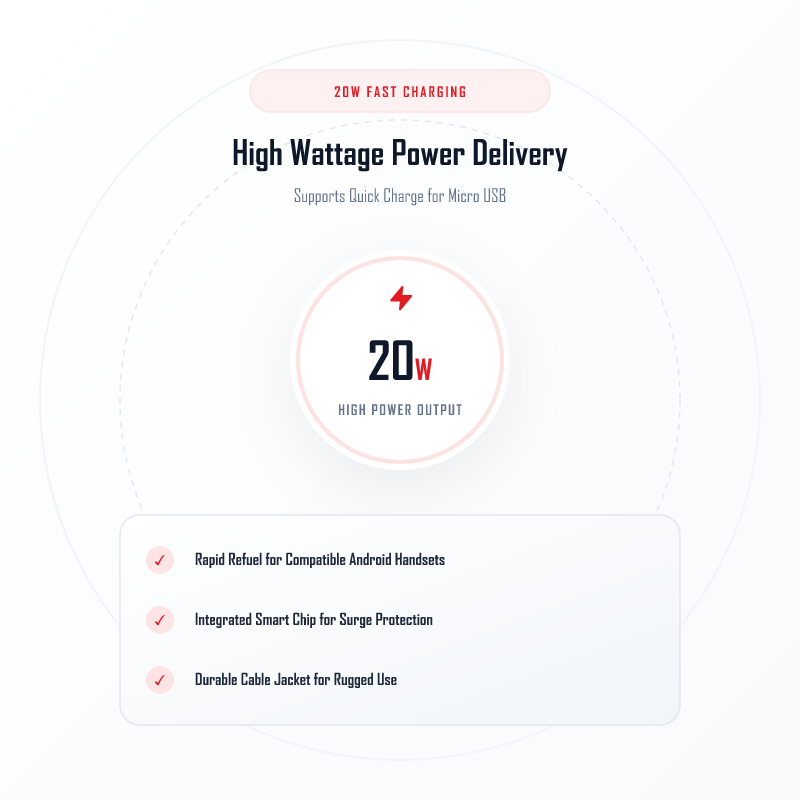ICCONX SP 01 20W Fast Charging Support