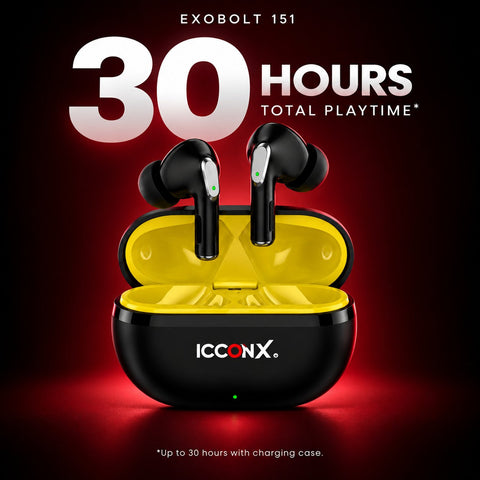 EXOBOLT 151 Black — up to 30 hours total playtime