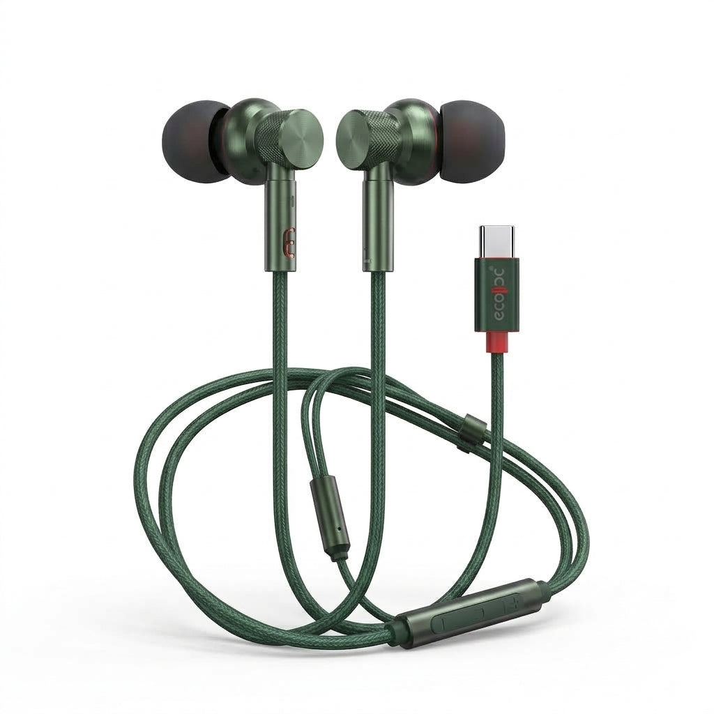 ICCONX Ecosphere 01 Type-C Wired Earphone - Green