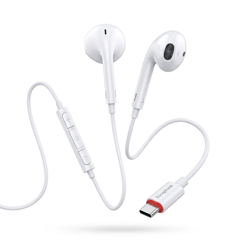 ICCONX Ecosphere 03 Type-C Wired Earphone - White