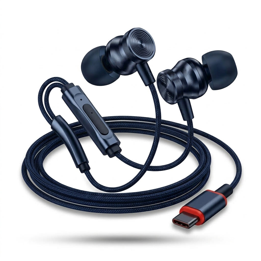 ICCONX Ecosphere 04 Type-C Wired Earphone - Blue