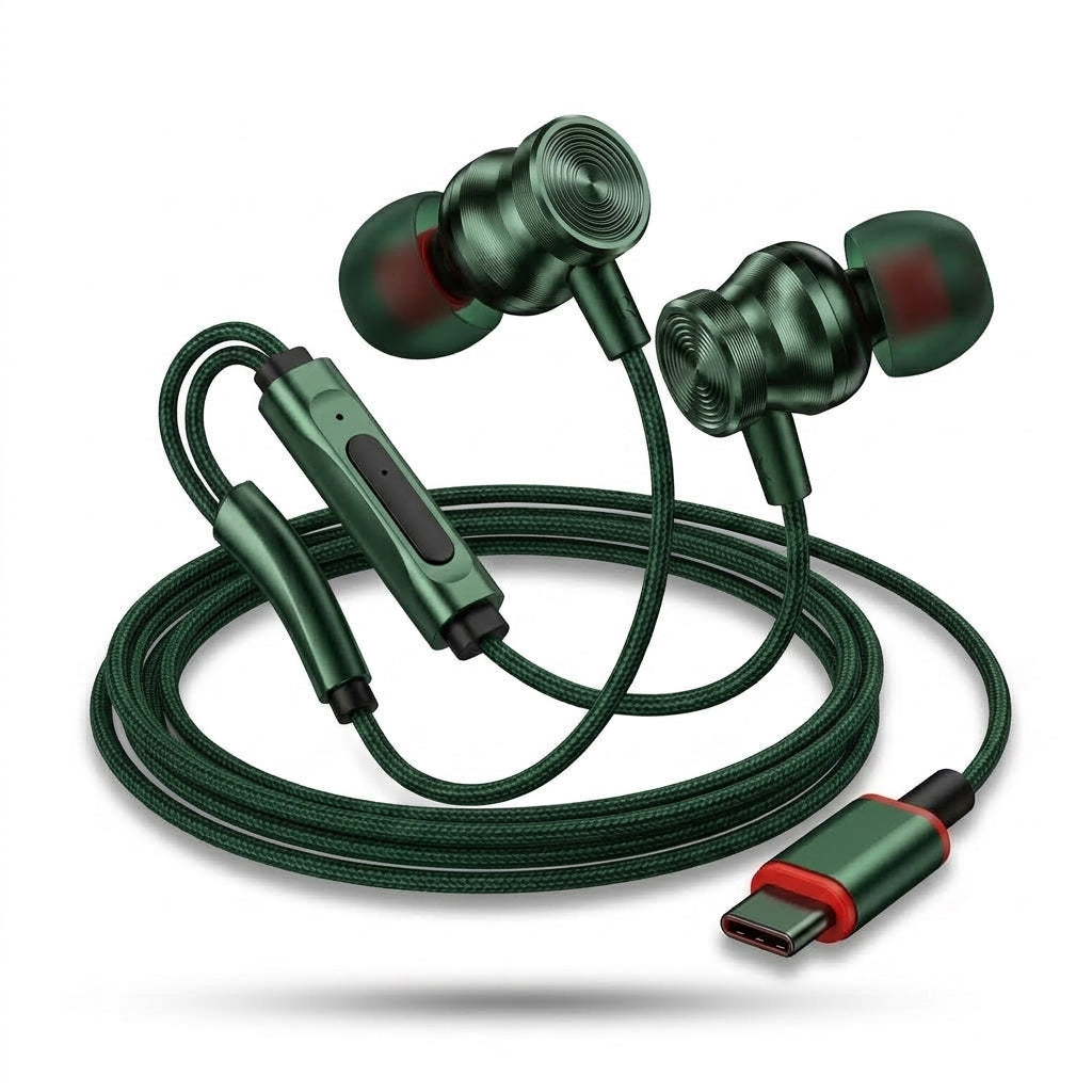 ICCONX Ecosphere 04 Type-C Wired Earphone - Green