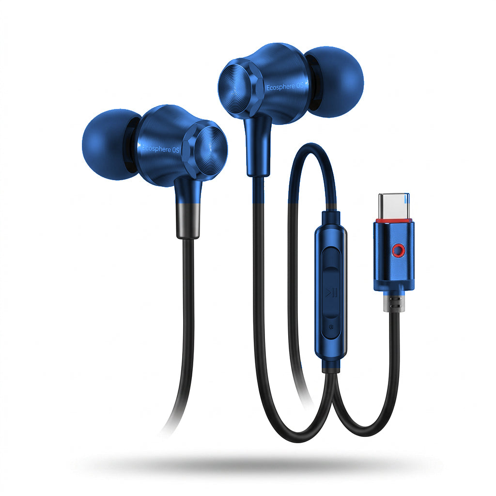 ICCONX Ecosphere 05 Type-C Wired Earphone - Blue