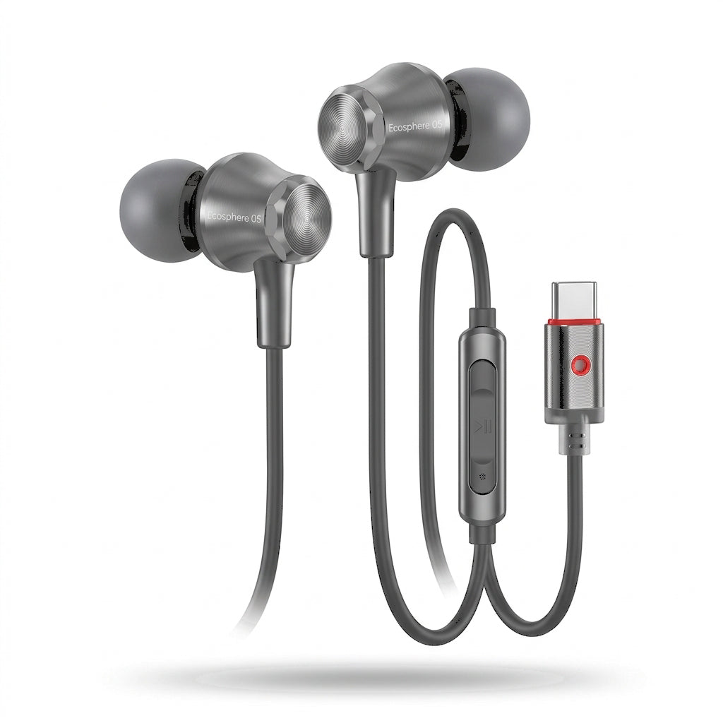 ICCONX Ecosphere 05 Type-C Wired Earphone - Grey