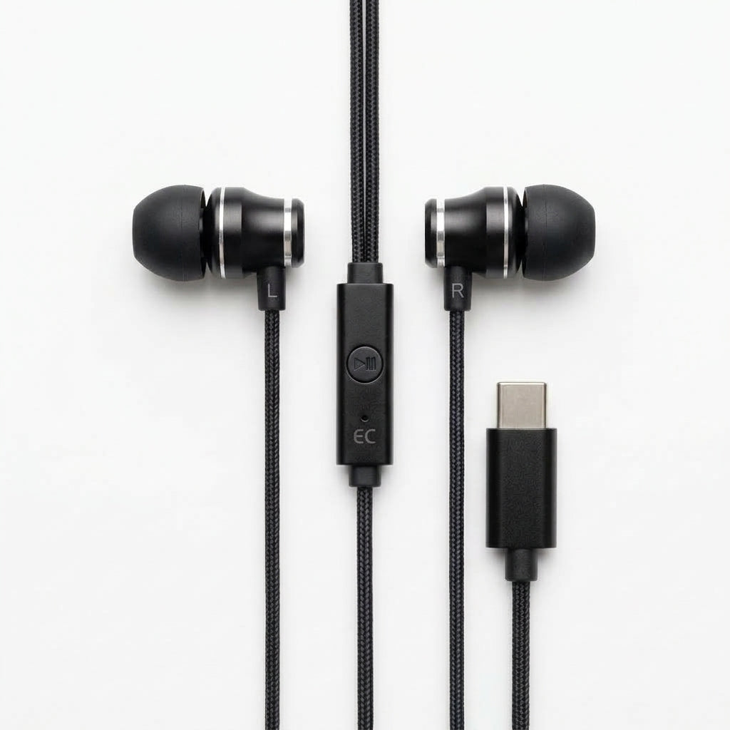 ICCONX Ecosphere 08 Type-C Wired Earphone - Black