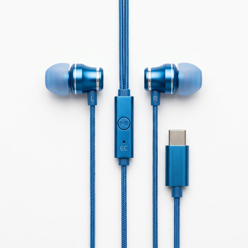 ICCONX Ecosphere 08 Type-C Wired Earphone - Blue