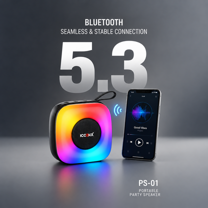 ICCONX PS-01 Bluetooth 5.3 Seamless & Stable Connection