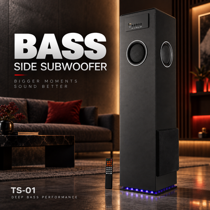 ICCONX TS-01 Deep Bass Performance Side Subwoofer Enclosure