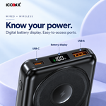PB-410 USB-C, digital battery display and USB-A ports